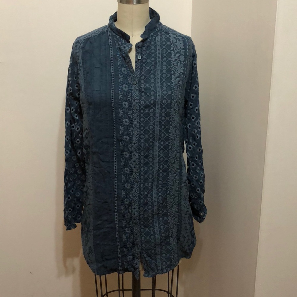 Johnny Was embroidered top